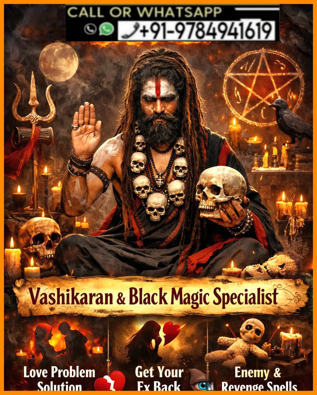 +91-9784941619 World No.1 Vashikaran Specialist in United Kingdom